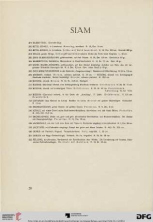 Siam (Nr. 201-222)