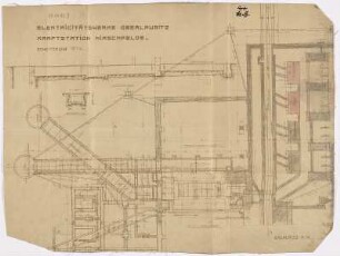 Erweiterung 1914 [Grundriss Kesselhaus]