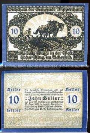 Wippenham, Oberösterreich 10 Heller