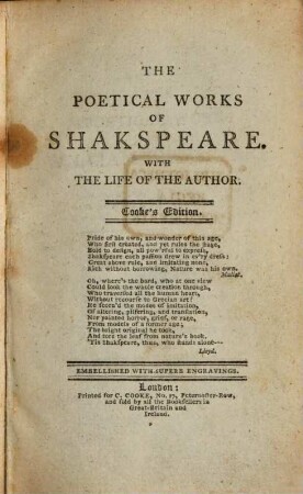 Poetical Works
