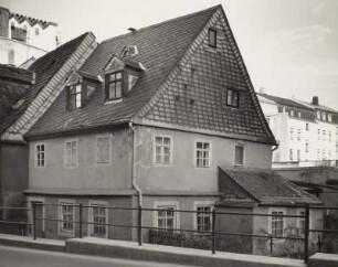 Mittweida, Wohnhaus : Mittweida, Wohnhaus, Oststraße 7, um 1700, Straßenansicht