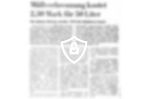 Müllverbrennung kostet 2,30 [Name maskiert] 50 Liter