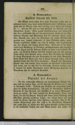 2. November. Kurfürst Albrecht III. stirbt