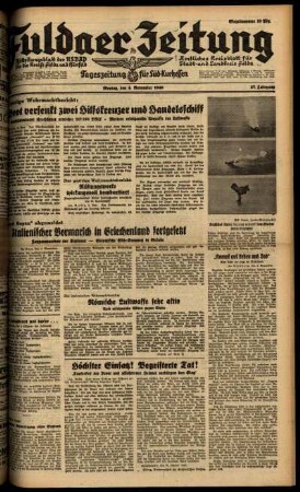 Ausgabe vom Montag, den 04. November 1940.