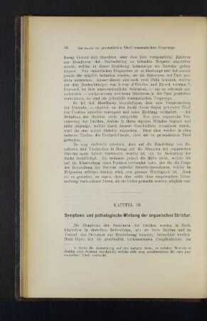 Kapitel III. Symptome und pathologische Wirkung der organischen Strictur