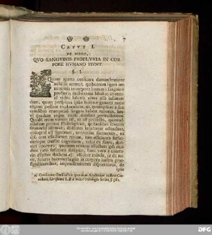 Caput I. De Modo, Quo Sanguinis Profluvia In Corpore Humano Fiunt.