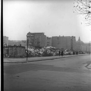 Negativ: Gelände, Martin-Luther-Straße 85, 1952