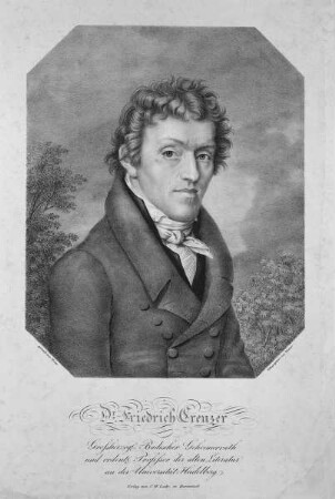 Bildnis Georg Friedrich Creuzer (1771-1858), 1802-1804 Professor der Griechischen Sprache in Marburg