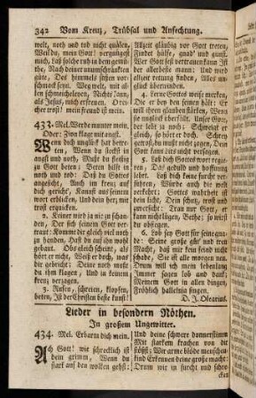 342-360, Lieder in besondern Noethen