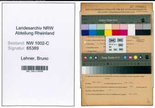 Entnazifizierung Bruno Lehner, geb. 07.10.1894 (Kaufmann)