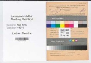 Entnazifizierung Theodor Lindner, geb. 03.05.1917 (Techn.Angest.)