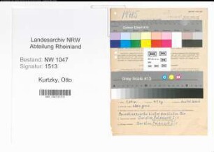 Entnazifizierung Otto Kurtzky , geb. 11.07.1905 (Angestellter)