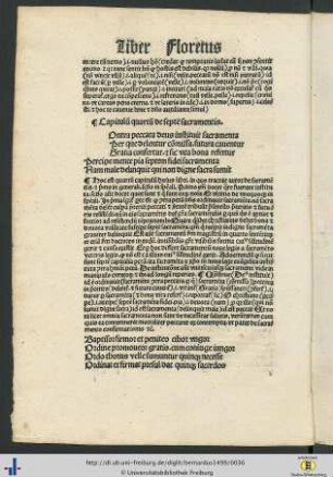 Capitulum quartum de septem sacramentis.