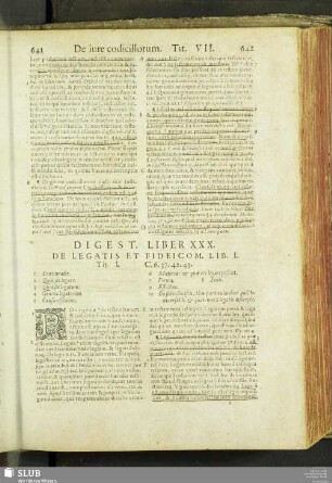 Digst. lib. XXX. de legatis et fideicom.