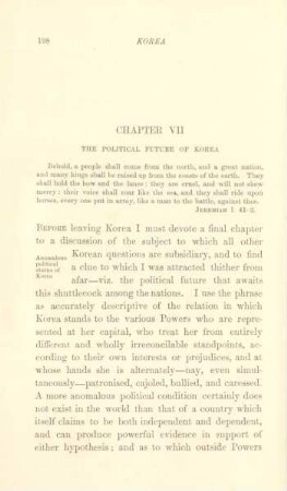 Chapter VII. The political future of Korea