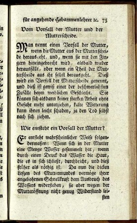 Wie entsteht ein Vorfall der Mutter?