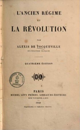 L' ancien régime et la révolution