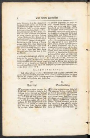 IV. Unterricht.- IV. Beantwortung