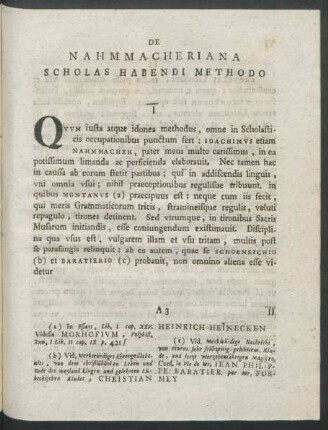 De Nahmmacheriana Scholas Habendi Methodo