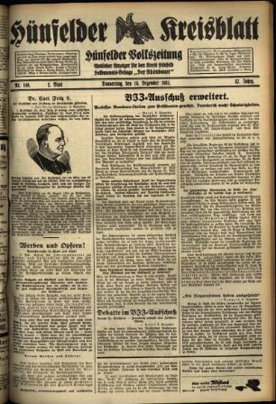 Zweite Ausgabe vom Donnerstag, den 10. Dezember 1931.