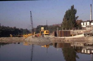 Esslingen, Bau der rechten Ufermauer
