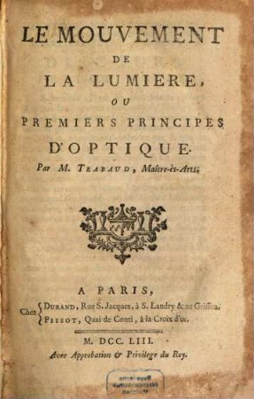 Le mouvement de la Lumière