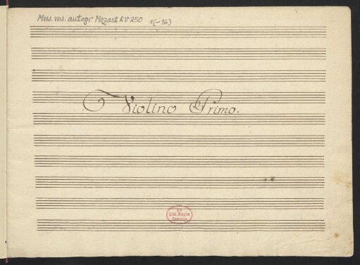 Sinfonien; orch; D-Dur; KV 250 (248b) : Haffner-Sinfonie
