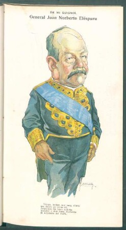 General Juan Norberto Eléspuru - [Caricatura] : De mi Guignol