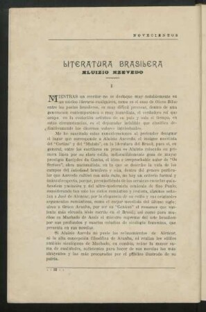 Literatura brasileira: Aluizio Azevedo