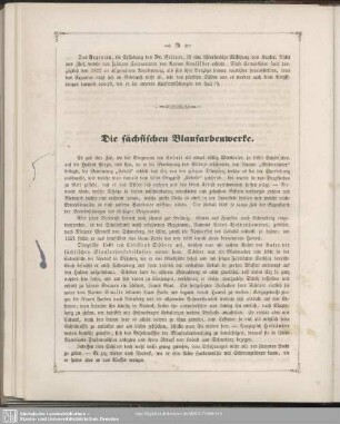 Die sächsischen Blaufarbenwerke