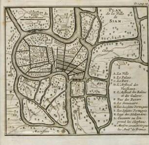 Plan de la ville de Siam