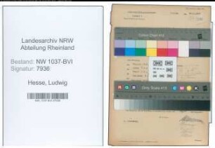Entnazifizierung Ludwig Hesse , geb. 23.12.1883 (Maler)