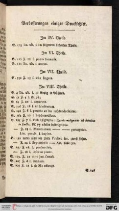 Verbesserungen einiger Druckfehler