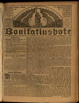 Erste Ausgabe vom Sonntag, den 01. Februar 1925.