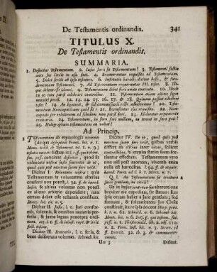 Titulus X. De Testamentis ordinandis