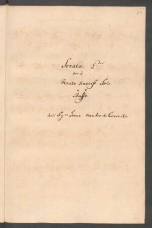 Sonaten; fl, bc; G-Dur; GraunWV Av:XVII:30