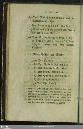 Freie Plätze der Stadt