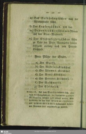 Freie Plätze der Stadt