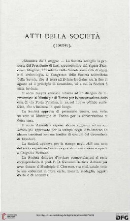 Atti della società: (1896)