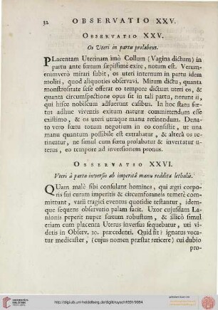 Observatio XXV