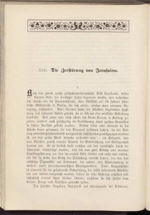 XIII. Die Zerstörung von Jerusalem.