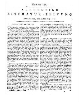 [Rössig, C. G.]: Über die Mittel Diebstähle zu entdecken. Besonders in Städten. Mannheim: Schwan 1785.