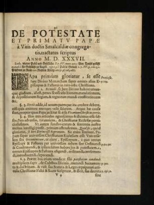 311-324, De Potestate Et Primatu Papae