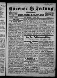 Bürener Zeitung. 1896-1935