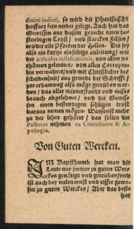 Von Guten Wercken.