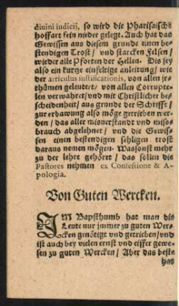 Von Guten Wercken.