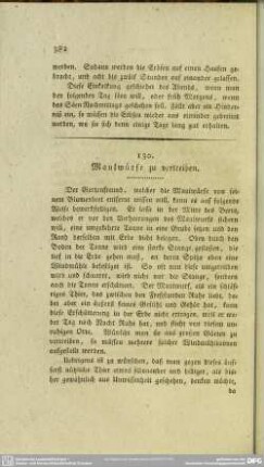 130. Maulwürfe zu vertreiben