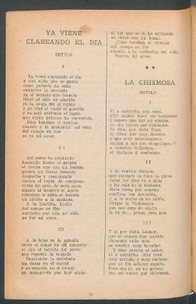 La chismosa : Estilo