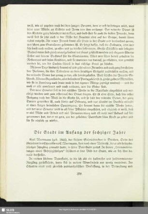 Die Stadt im Anfang der sechziger Jahre