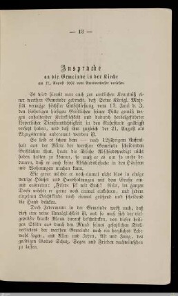 Ansprache